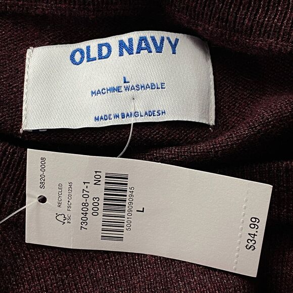 New Old Navy Crew-Neck Knit Sweater Men's Size Large - Picture 3 of 7